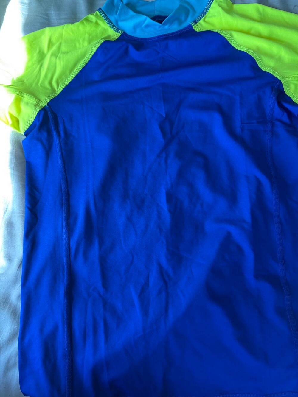 NEW Lands End orange Rashguard size 10-12